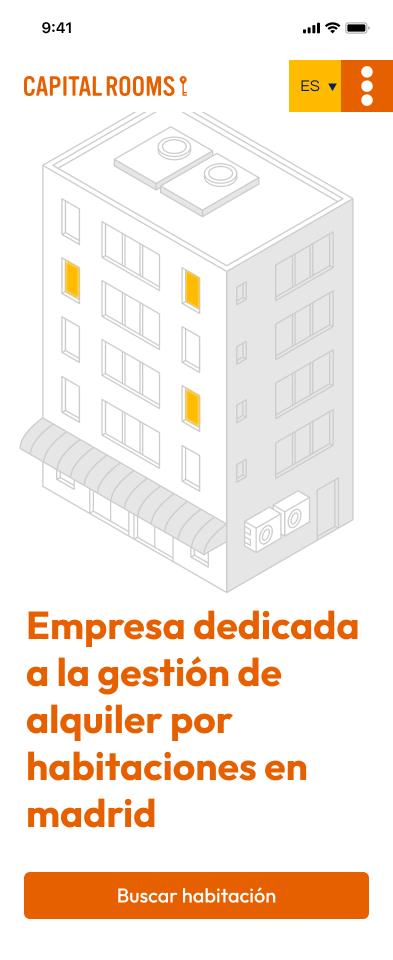 Capital Rooms: diseño web para Google Ads en Madrid — tuinsta.design